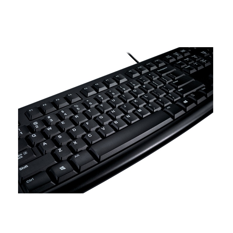 Logitech K120 keyboard wired keyboard office keyboard full size black U port