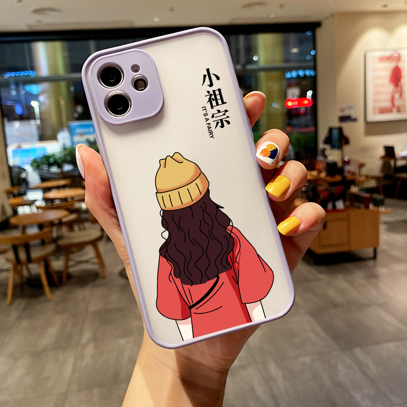 情侣手机壳定制任意机型适用vivoiqoo7苹果13 11pro透明opporeno6
