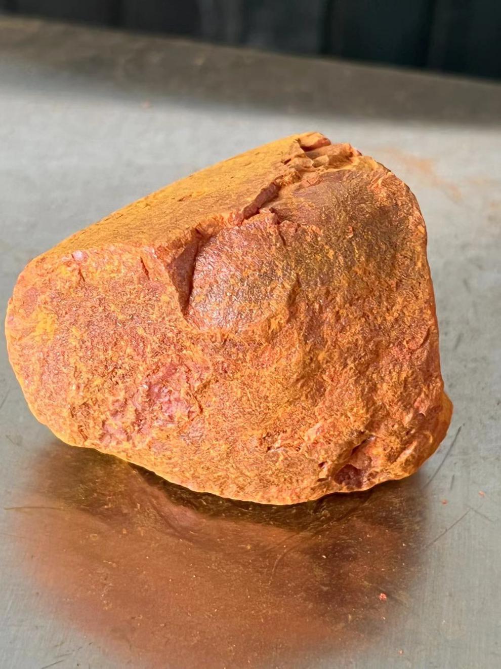 雄黄块雄黄原石粉块驱蛇粉强力防蛇防虫泡酒矿物石蛇盘疮 20克形状