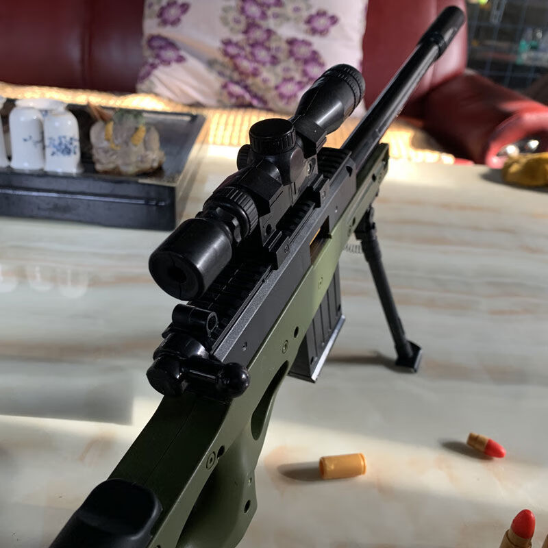 领凡awm儿童玩具枪抛壳软弹枪绝地求生和平精英吃鸡枪玩具男孩枪超大