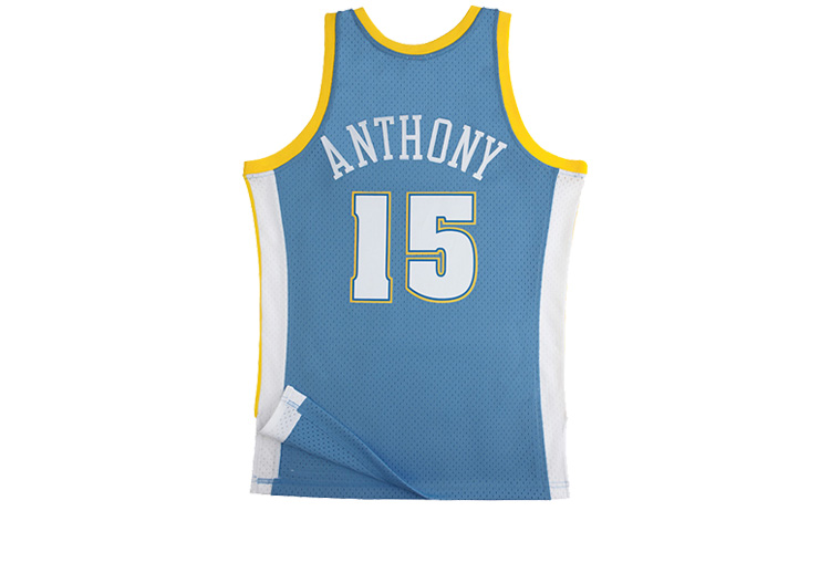 腾讯体育 浅蓝色 s品牌: mitchell & ness 商品名称:安东尼复古球衣