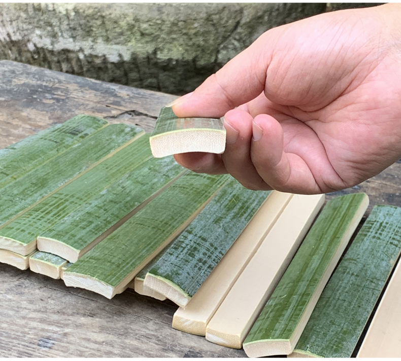 新鲜毛竹片竹条竹片板材料风筝鸟笼竹制品篱笆手工diy雕刻戒尺楠宽
