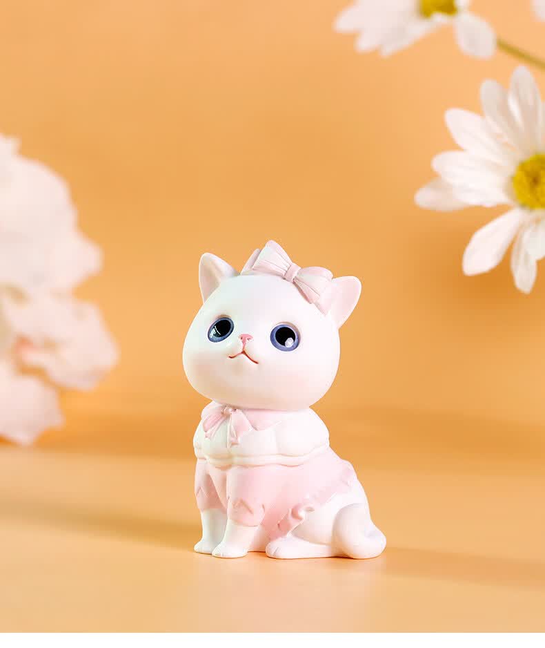 丽塔喵喵盲盒摆件少女心可爱猫咪公仔玩偶生日礼物蛋糕装饰品mino乐园