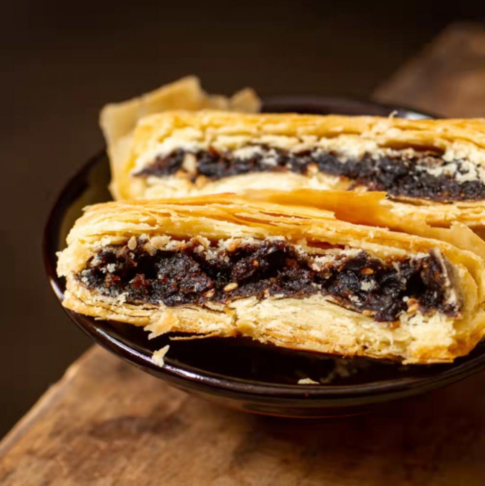 子洲果馅 陕北特产双湖果馅五仁枣泥馅 榆林传统糕点 酥皮馅月饼 五仁