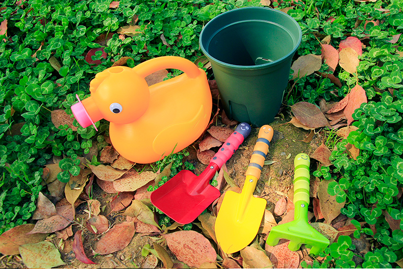 儿童园艺工具园艺种植儿童套装铲子水壶种花工具养花铲子多肉工具小