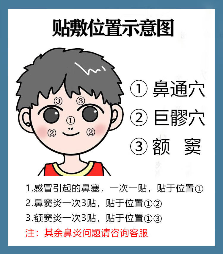 过敏性鼻炎贴成人儿童鼻塞鼻窦鼻甲肥大腺样体肥大通气鼻贴中药贴买