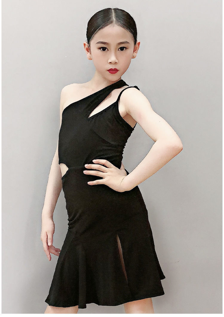 拉丁舞服装女童拉丁舞服儿童女新款连体服夏季演出表演少儿拉丁恰恰