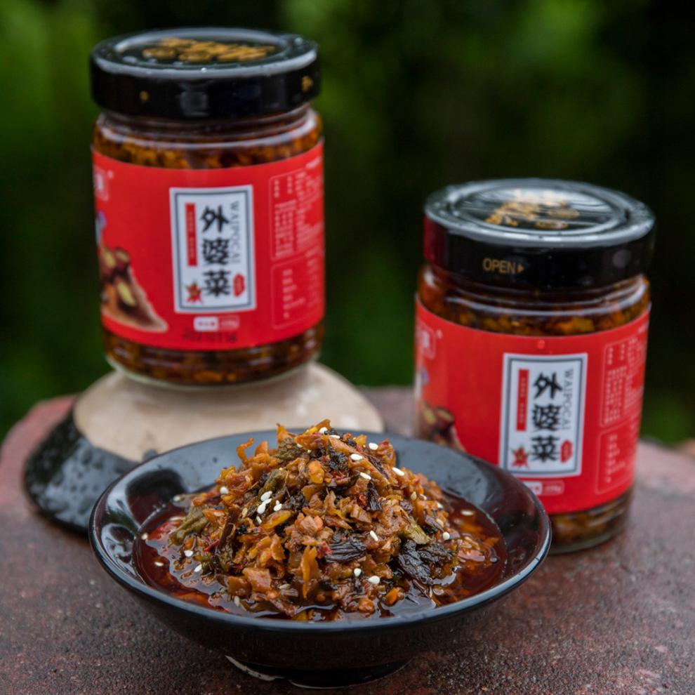 湘集外婆菜湖南风味梅干菜开盖即食下饭菜238g瓶外婆菜一瓶装