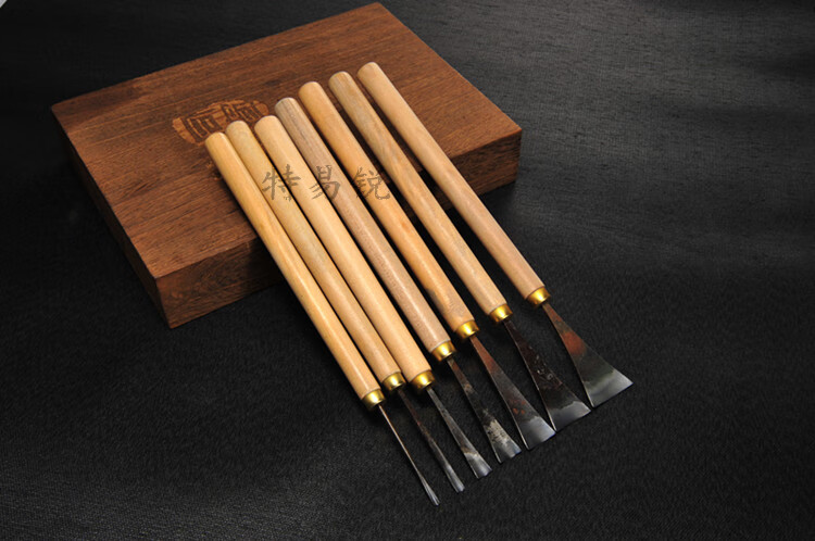 木雕工具东阳木工手工雕刻刀弧形刀木刻圆刀圆弧刻刀修光中圆刀25毫米