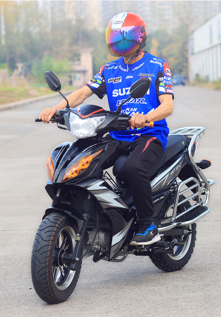 双狮牌国四电喷125宗申动力宽轮真空胎燃油弯梁摩托车男女可上牌双狮