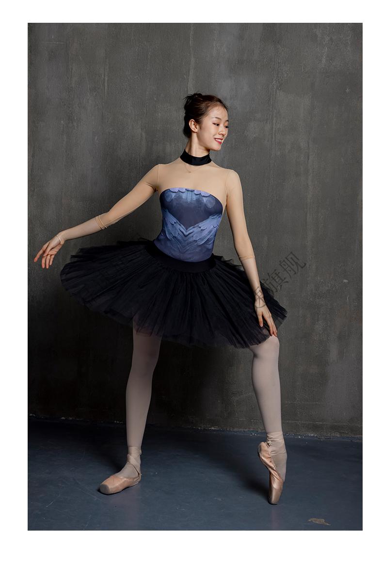 体操服芭蕾舞形体服体操服基训舍宾空中瑜伽女艺考练功服dz213 羽夜