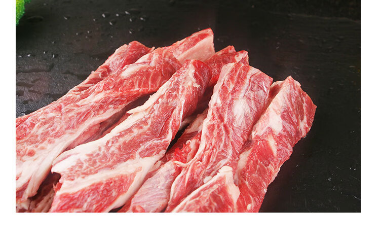 棠鲜生新鲜牛肋条生牛肉生鲜雪花牛肉烧烤火锅食材1500g