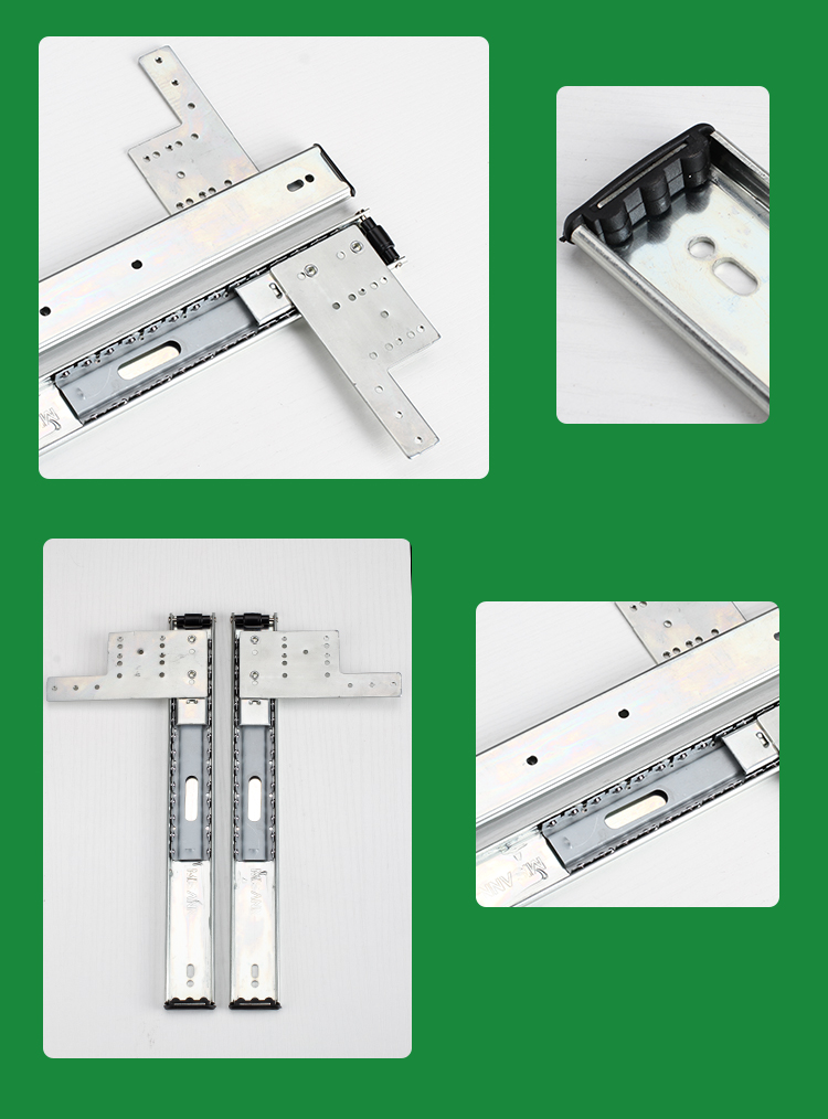 隐藏衣柜门导轨柜子电视机柜趟门轨道橱柜门回旋门滑轨上下翻柜门14寸