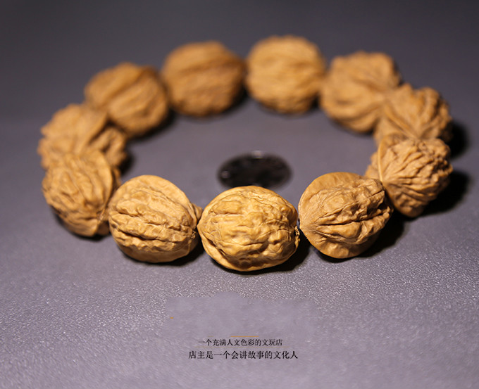 妙聚福野生小金蟾小蛤蟆头手串小核桃手串矮桩小算珠手串土豪版18mm
