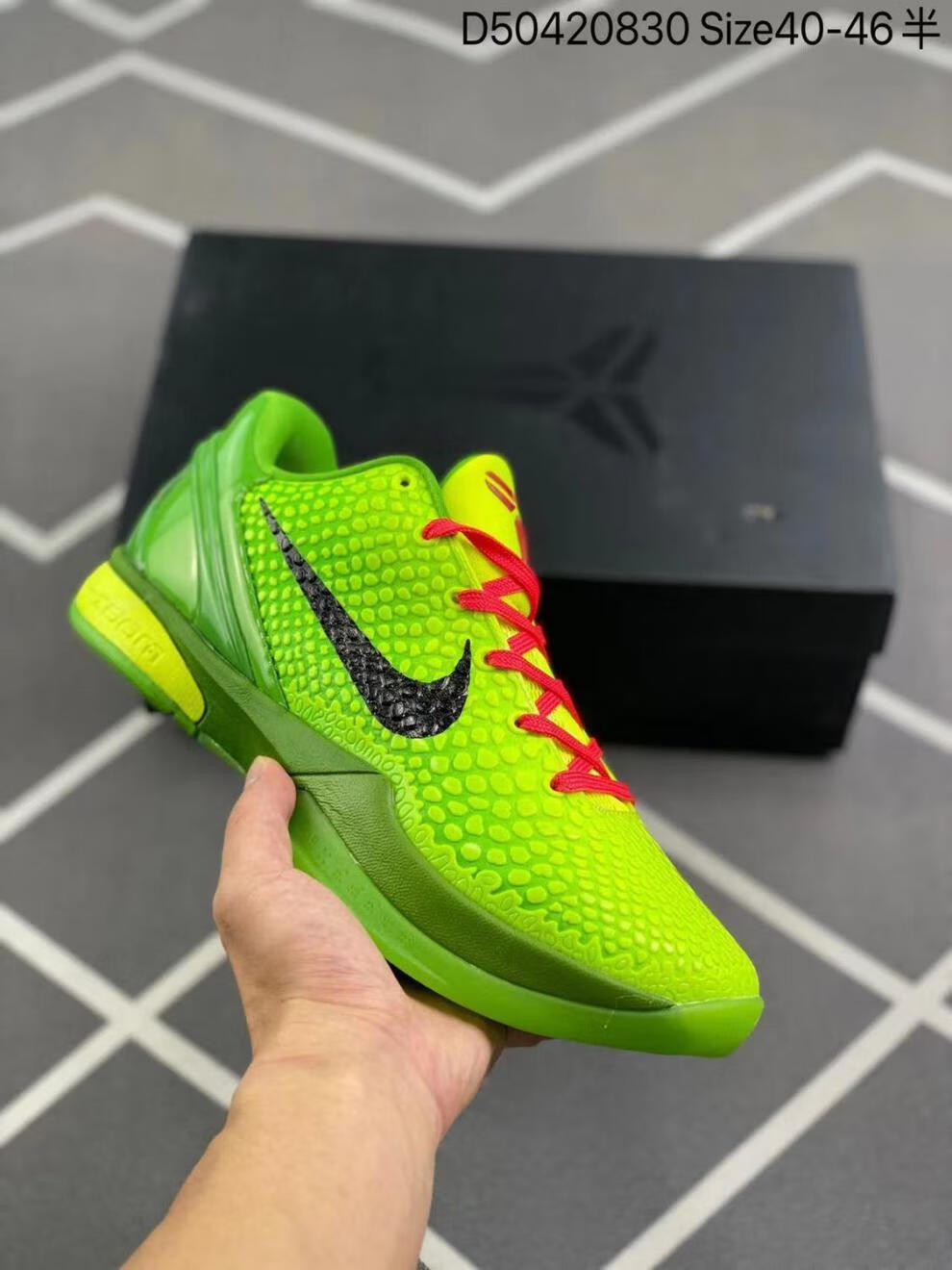 【旗舰官方店】纯原6代青蜂侠黑曼巴 6实战耐磨气垫减震透气低帮篮球