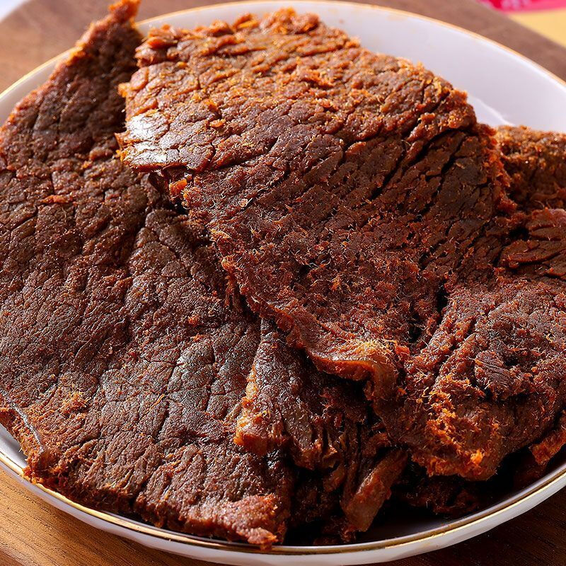 中国风味 高坑原味牛肉干手撕肉干 网红手撕鲜嫩多汁4连包 小龙虾味4