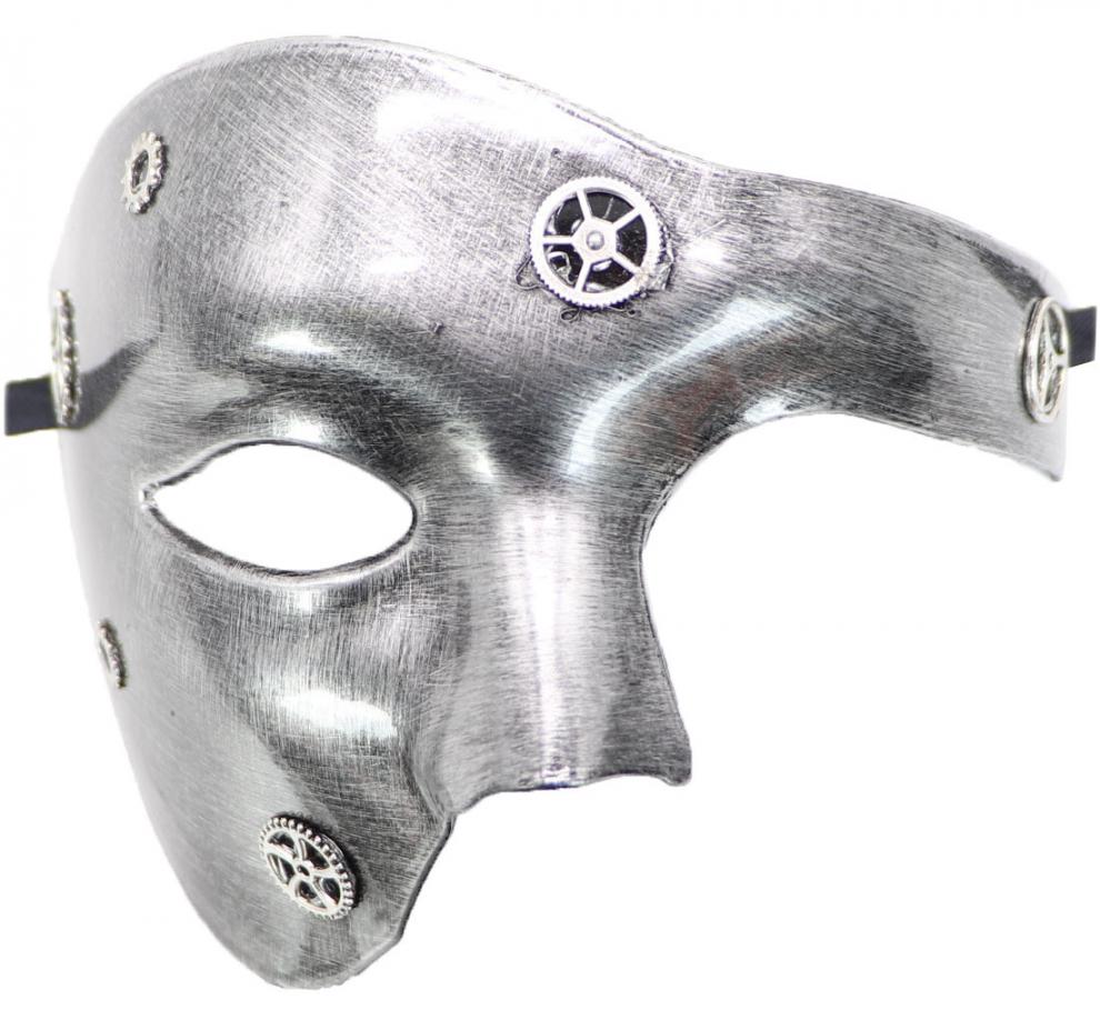 神孩子面具半脸古风男 歌剧魅影仿古独眼面具女幻影舞会派对眼罩夜店