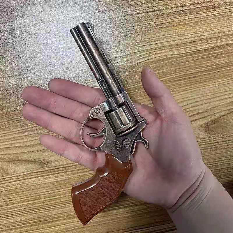 迪士尼品牌官方旗舰新款左轮响炮枪全金属80怀旧枪俄罗斯转盘枪儿童纸