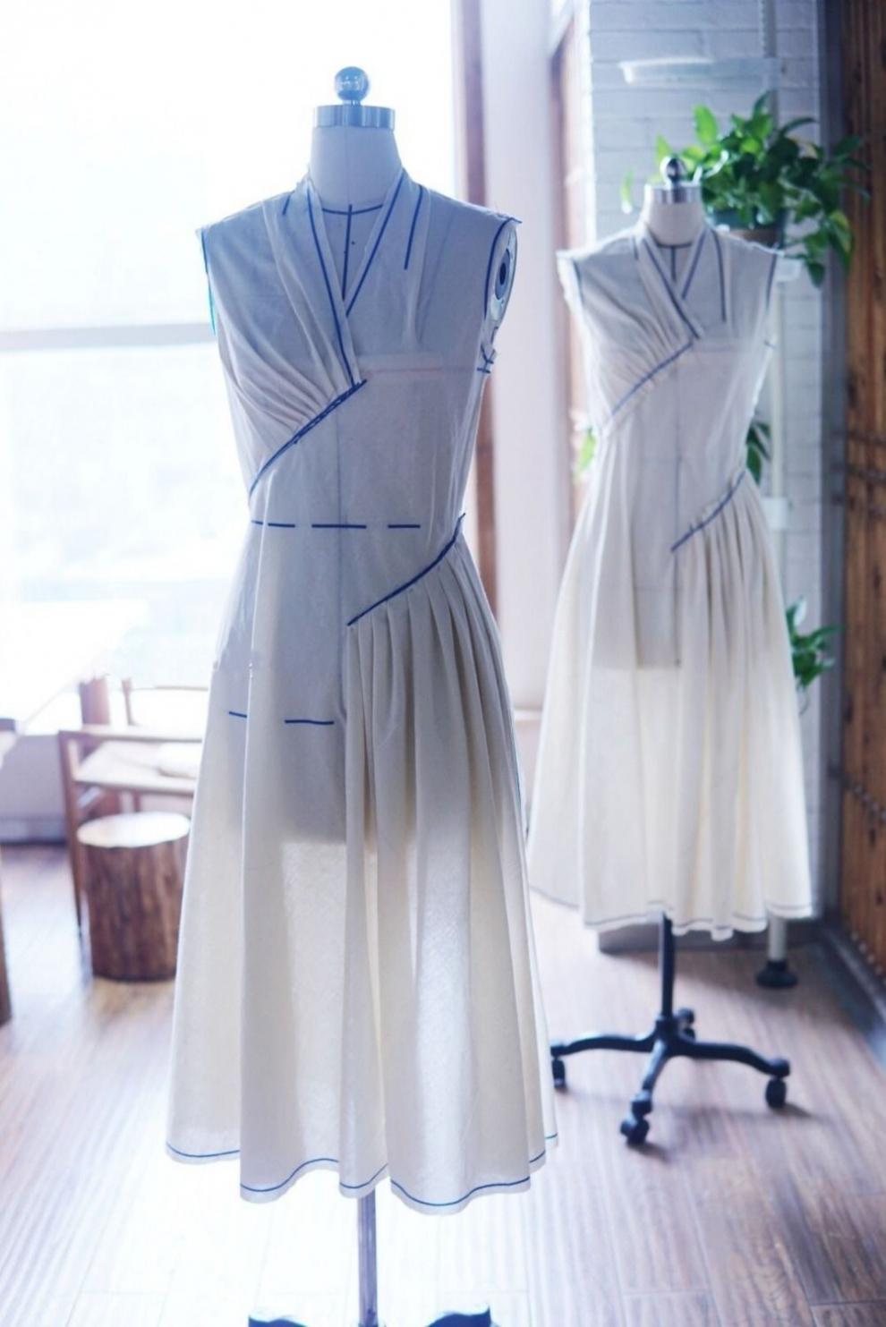 人立体裁剪立裁人台模特半身可插针服装设计打版教学女高低腿卡芬蒂