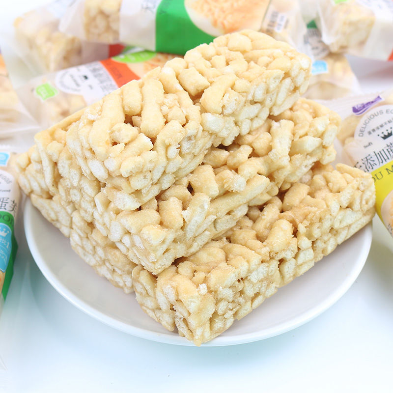 大米小粒米酥米花糖零食散装小包装好吃的充饥小零食夜宵整箱 大米酥