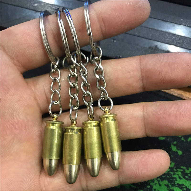子弹壳汽车挂件 壳工艺品钥j匙扣挂件汽车钥匙吊坠军事训练礼品退伍