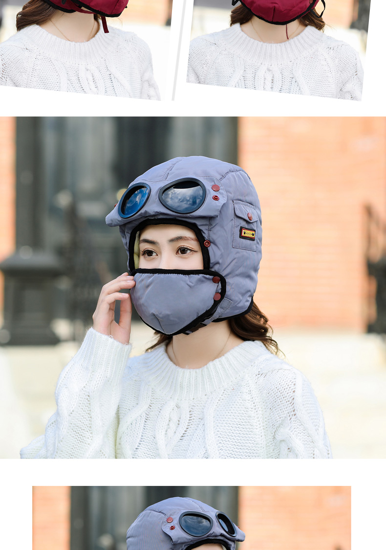 高档轻奢品牌新品时尚雷锋帽冬天男女户外保暖骑电动摩托车电瓶车防风