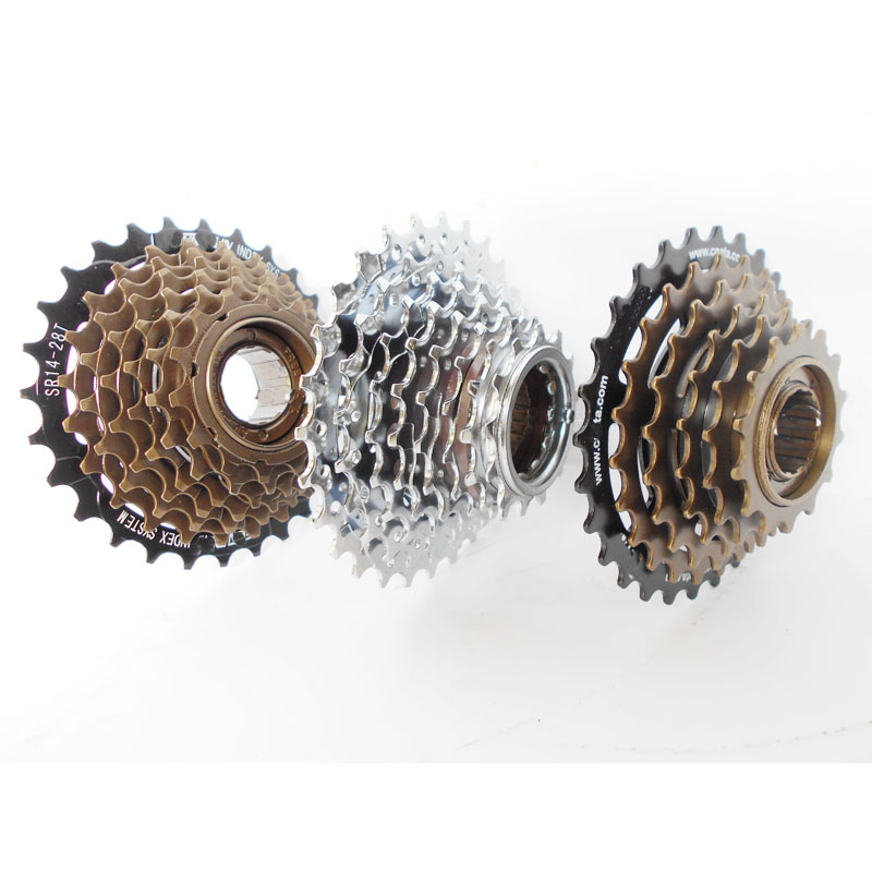 适用于自行车变速飞轮单车牙盘山地车后链轮塔轮齿轮盘双排链盘卡式齿