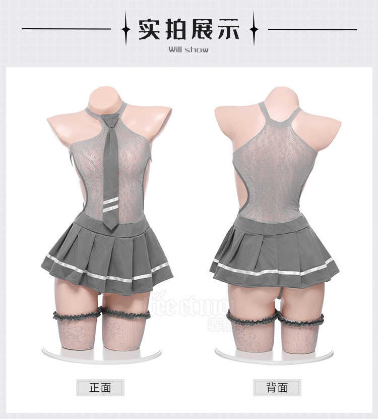 性感情趣丝袜制服激情t情性用品大码诱惑内衣火辣套装女3件装7441学妹