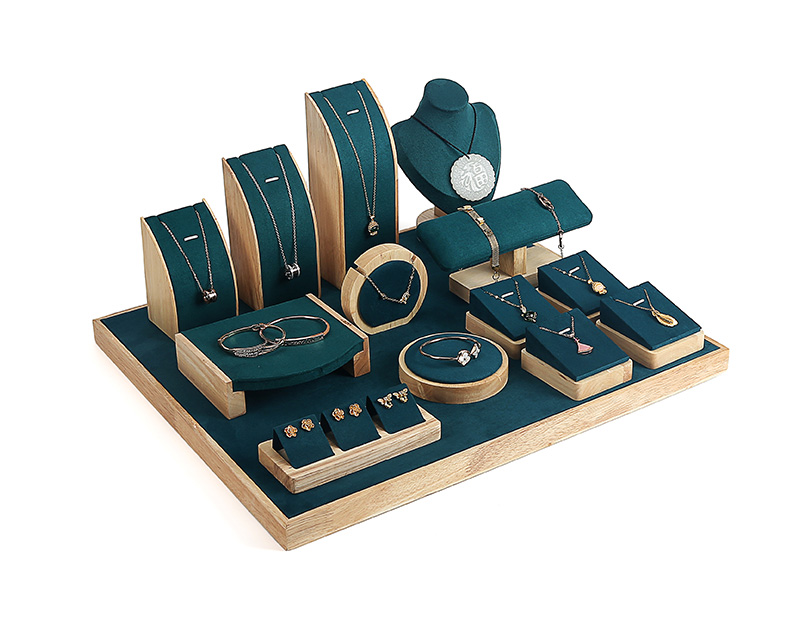 珠宝展示道具珠宝店饰品展示架柜台摆件套装耳环戒指项链手镯陈列架子
