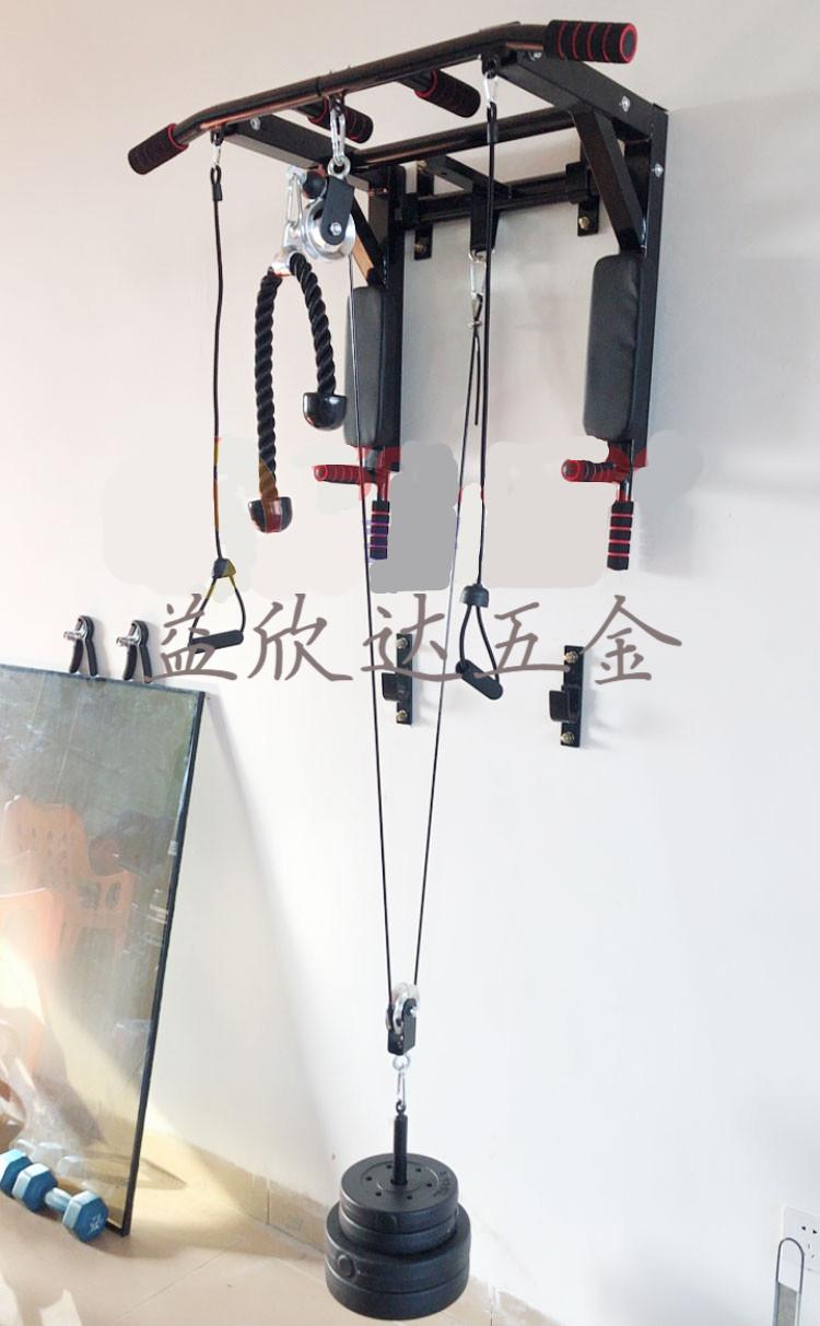 自制健身器材改装配件diy家用高位下拉飞鸟器械滑轮钢丝绳铃片托 【2.