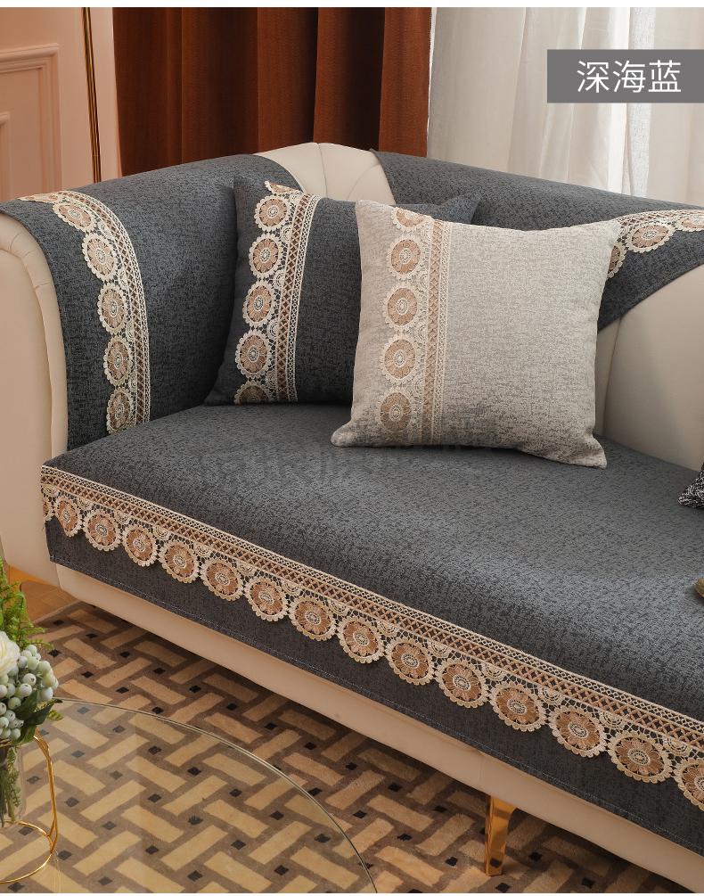 真皮沙发防滑垫轻奢风沙发垫现代简约沙发坐垫子时尚四季通用防滑套罩