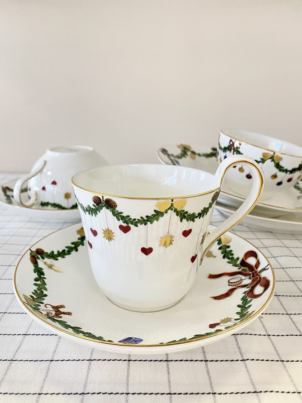 哥本哈根餐具哥本哈根royal copenhagen经典圣诞北欧餐具下午茶手绘