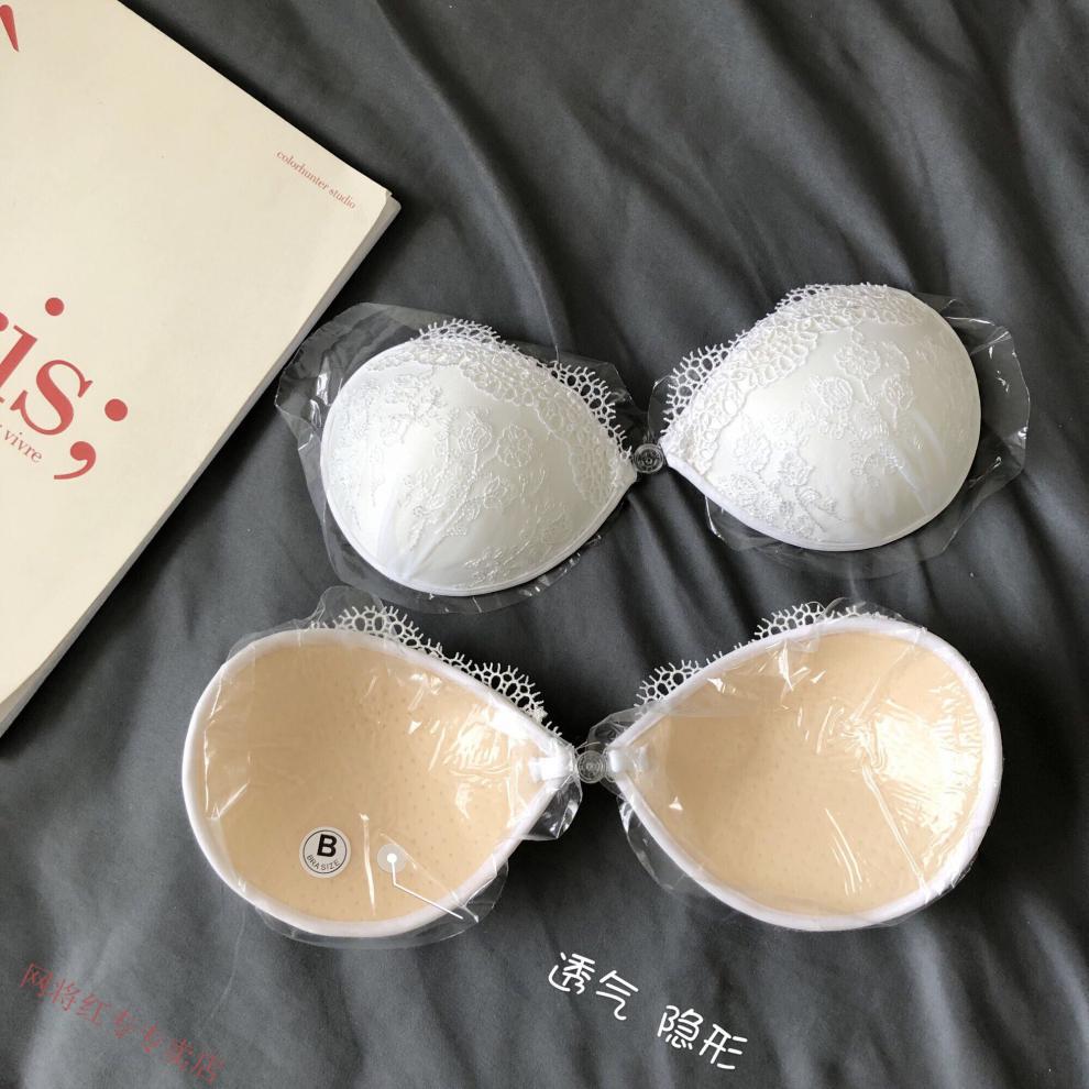 支持国货硅胶胸贴透气蕾丝胸贴婚纱乳贴硅胶隐形文胸聚拢上托内衣女