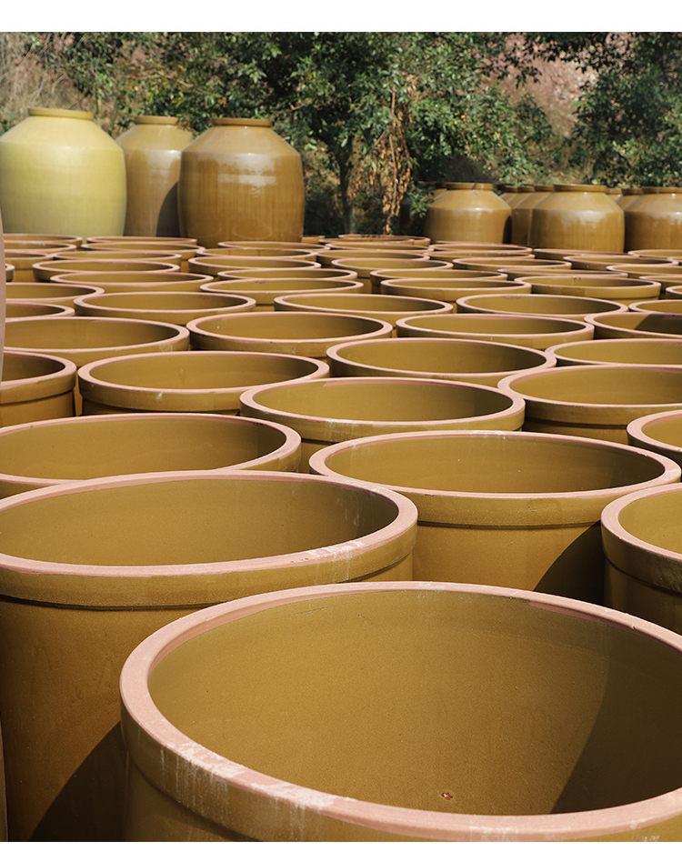 面缸老式水缸家用腌菜缸带盖淹酸菜土陶瓷加厚腌肉小酱米缸面缸盆瓦缸