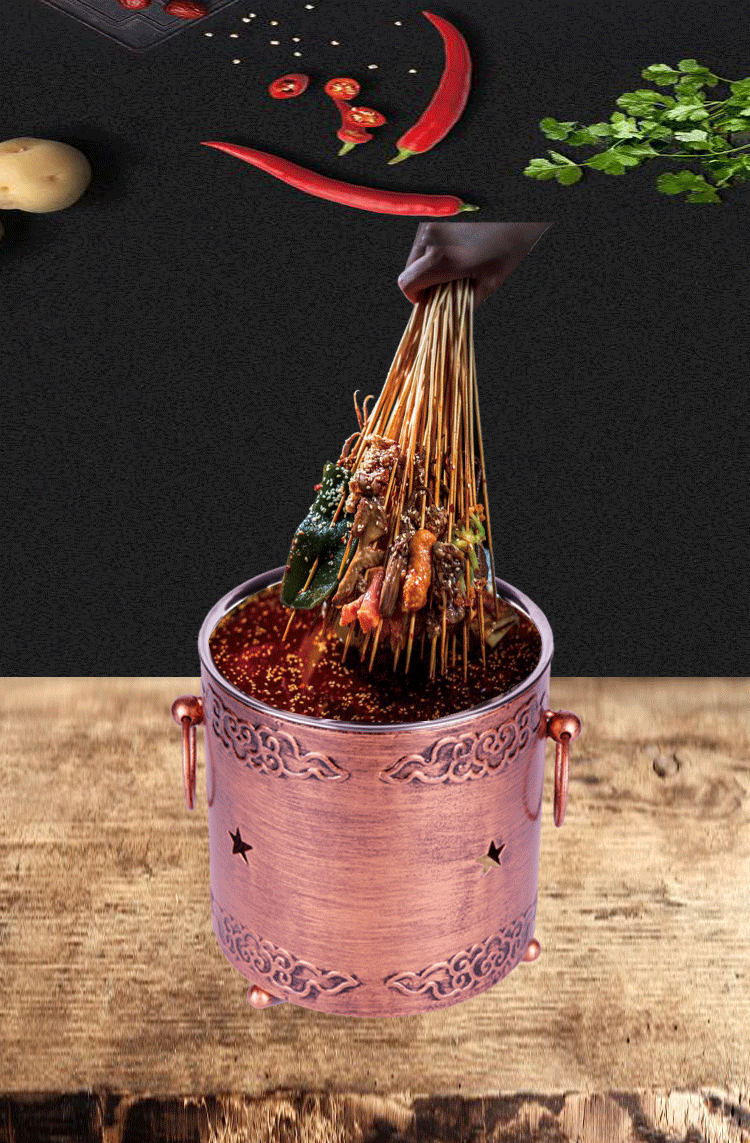 商用酒店餐具自助小火锅麻辣毛肚锅串串香火锅酒精炉涮肚锅20cm架子带