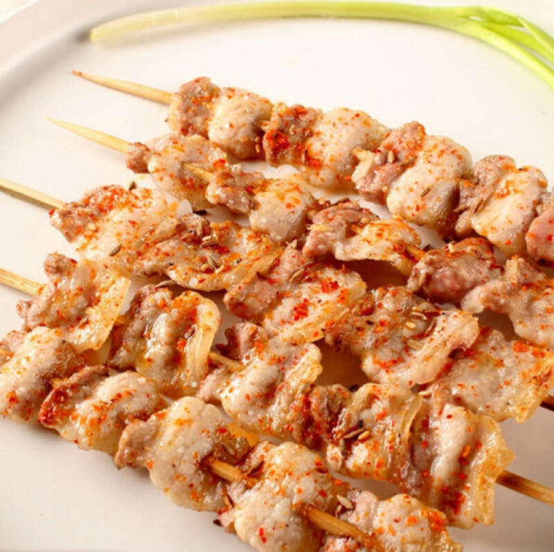 烧烤半成品烧烤五花肉烧烤串猪肉五花肉串20串烧烤食材猪肉五花肉串