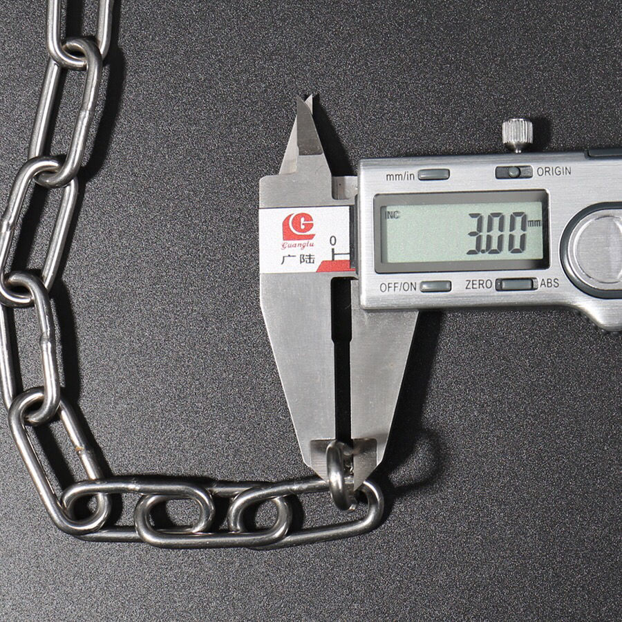 304不锈钢晾衣链晒衣绳户外防雨水防生锈防滑阳台免打孔晒被链条 m3