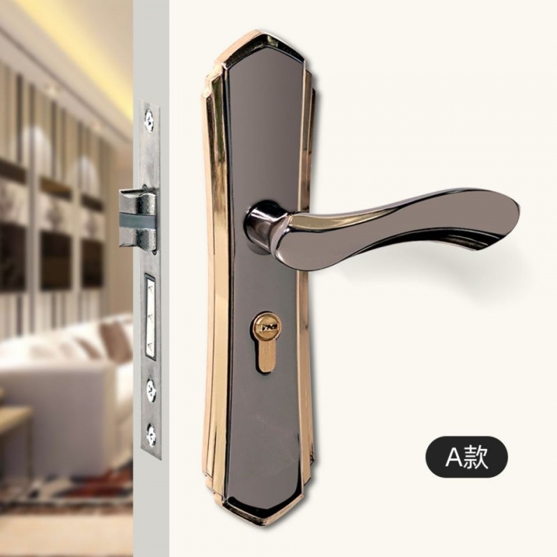 锁门锁锁子锁头套装门锁卧室锁室内实木门锁体锁芯房间执手家用锁a款