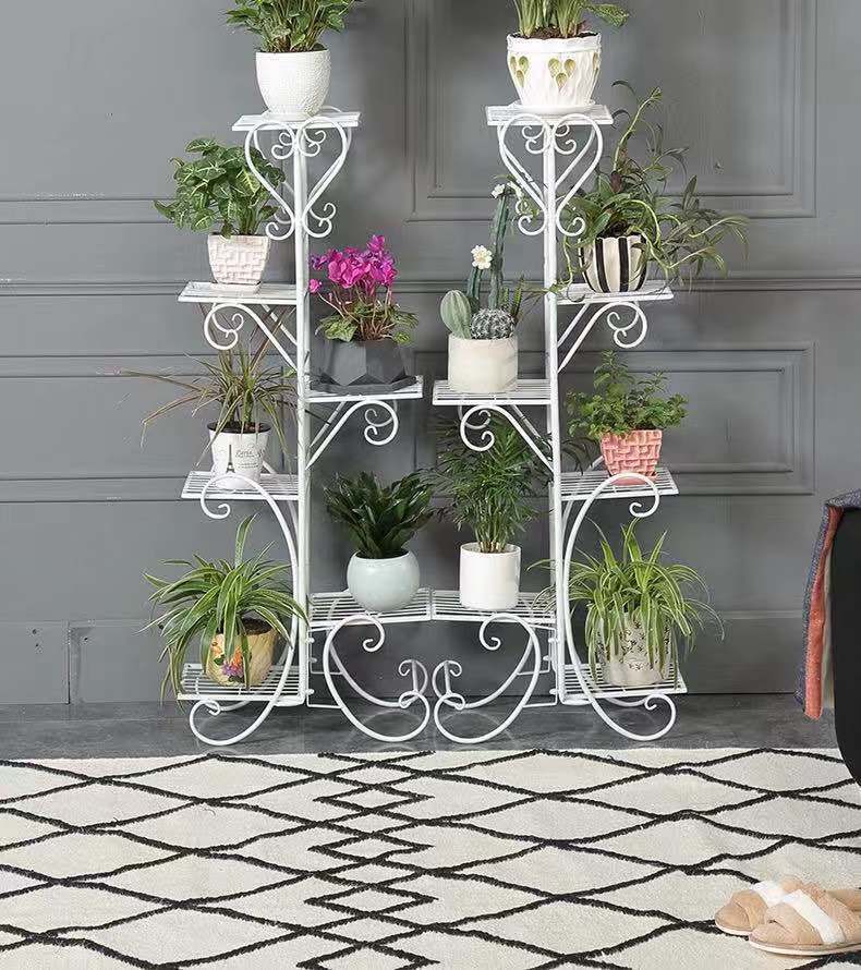 铁艺多层花架落地式绿萝架客厅室内装饰花盆架阳台花架子盆栽摆件