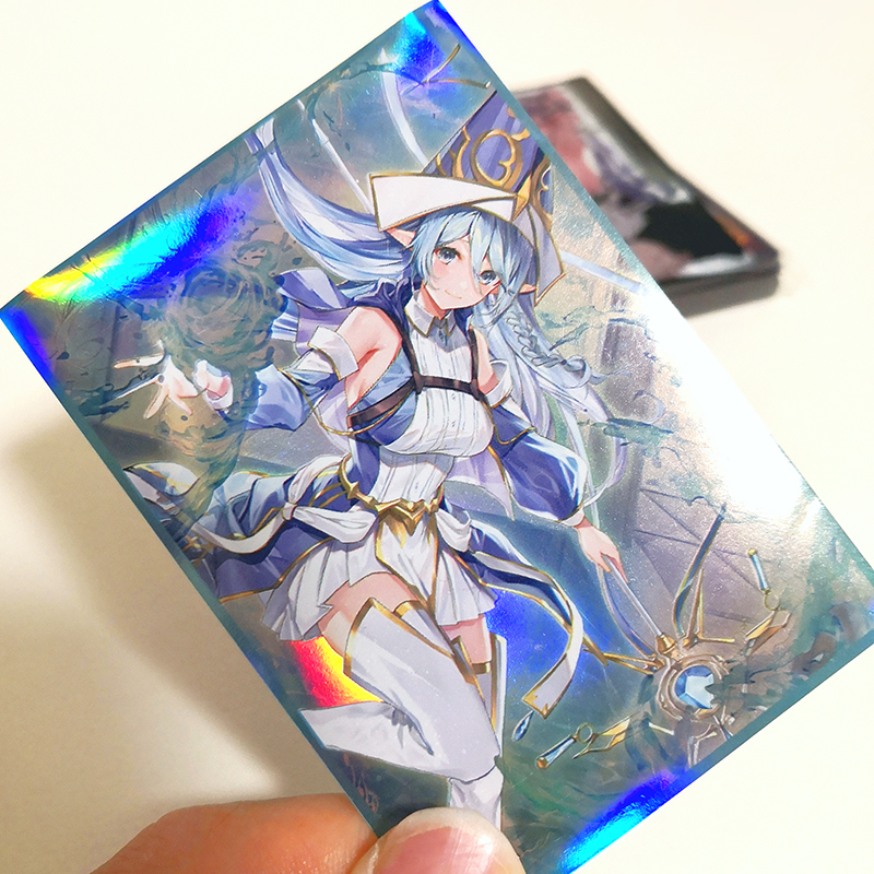 游戏王妹卡套 妹套圣殿的水遣牌套高清卡片保护套官套材质63x90闪套