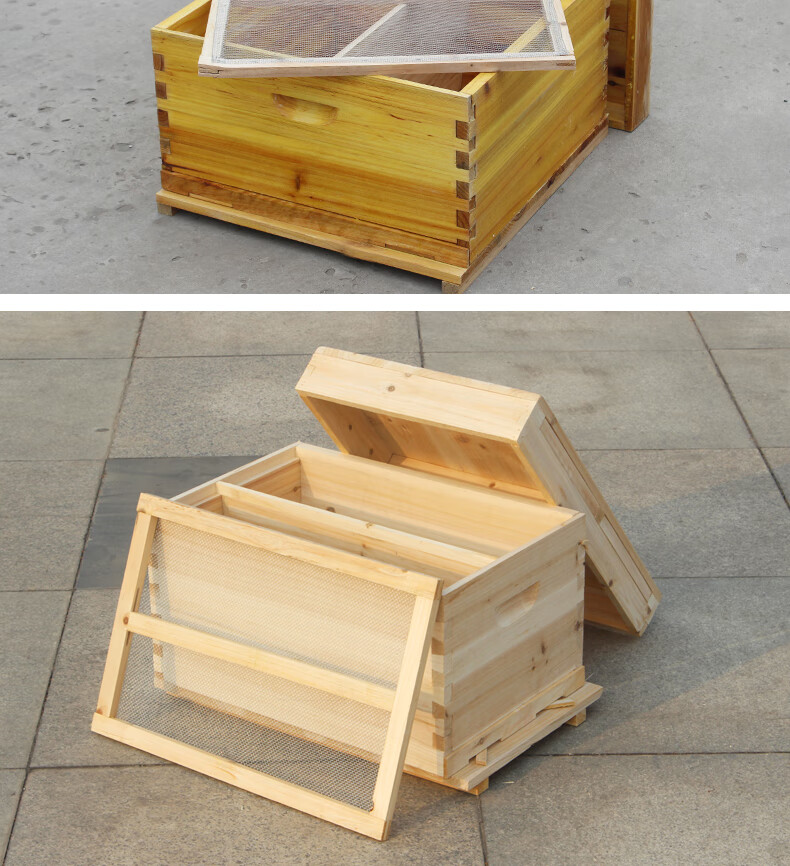 蜂箱批发蜂箱全套 蜜蜂箱批发杉木诱蜂箱 蜂蜜大箱小型平箱养蜂专用