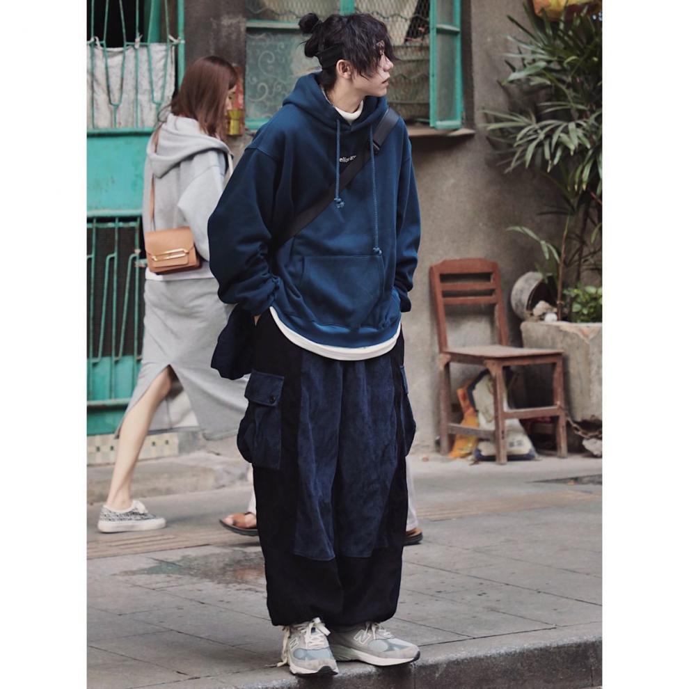 纯色卫衣藏青色 灯芯绒工装裤 4xl 收藏店铺优先发货【图片 价格 品