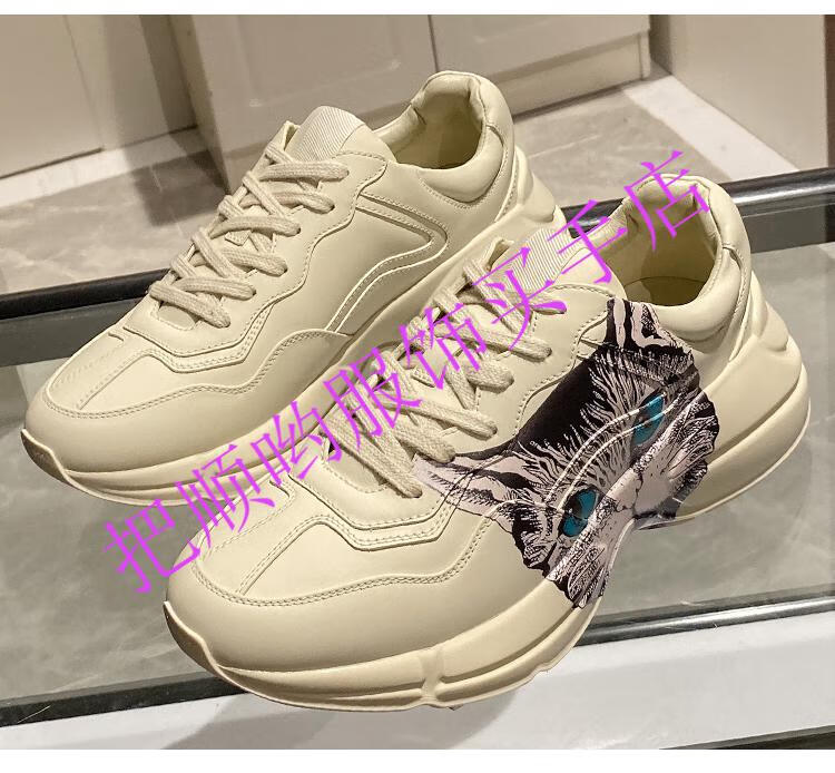 gucci古驰 酷奇古奇老爹鞋女百搭厚底增高ins潮透气舒适运动鞋男时尚