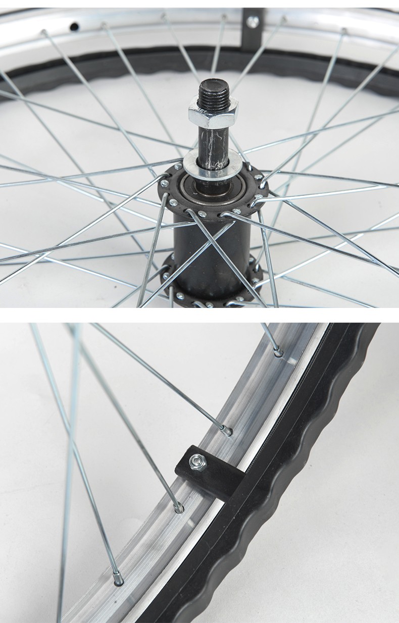 衡互邦轮椅配件后轮子整体带轴承带轴杆尼龙大轮大轮铝合金大轮实心胎