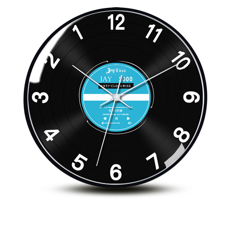 反方向的钟怀旧挂钟反走倒走时钟时光倒流逆时针30cm反方向的钟06款