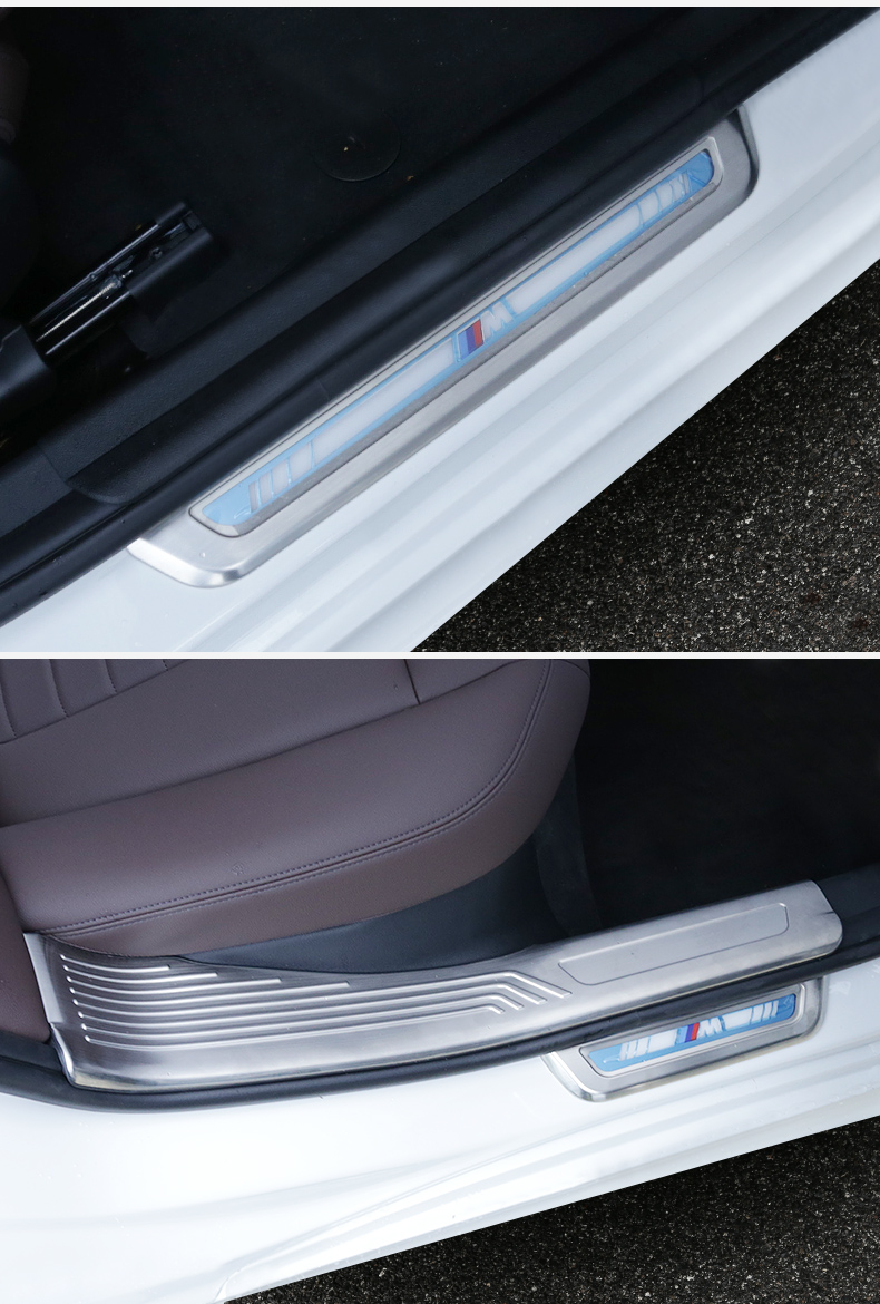 适用于2020款全新宝马3系改装门槛条迎宾踏板g28内饰325li专用汽车