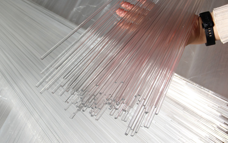 亚克力棒圆棒有机玻璃棒透明实心圆条子水晶柱导光棒非塑料条透明直径