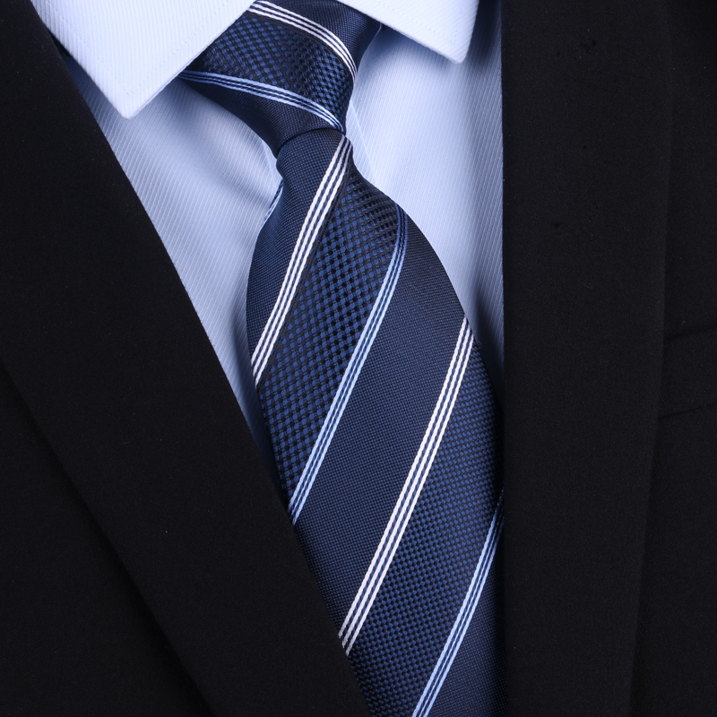 男人桑蚕丝领带男真丝正装商务上班工作韩版条纹职业新郎英伦结婚