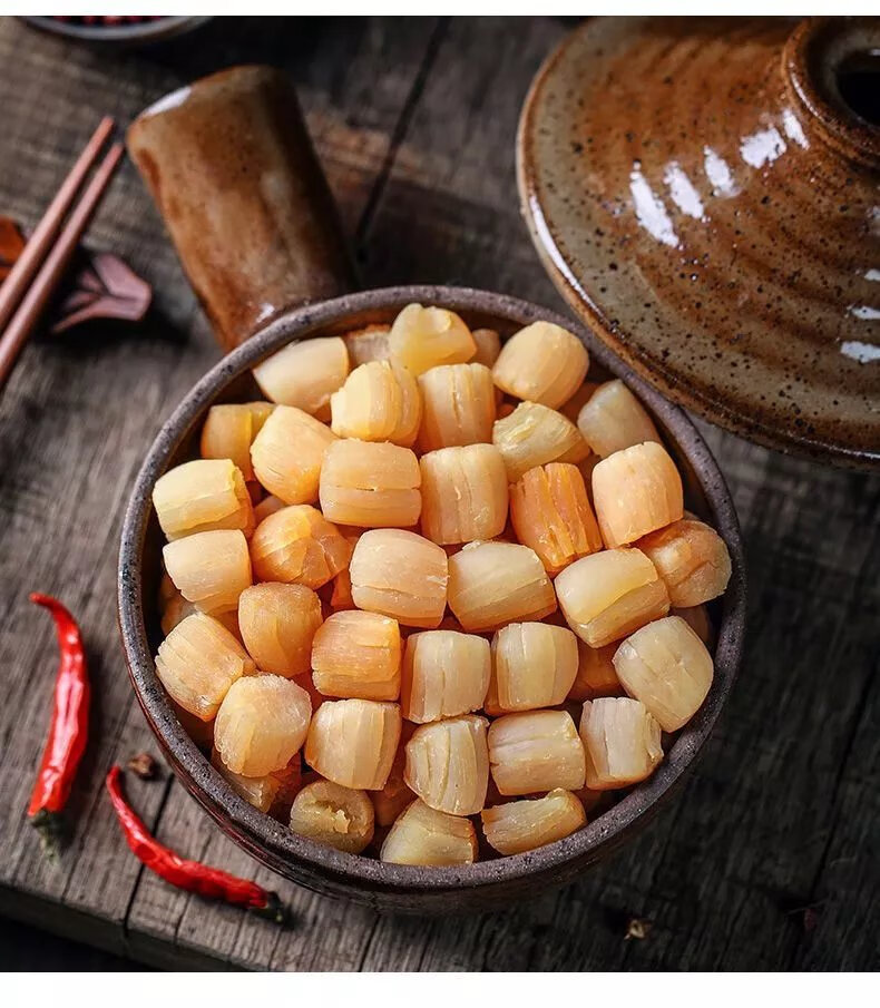 东山岛大干贝瑶柱海鲜干货250g扇贝柱肉元贝水产淡晒干货 中干贝500g