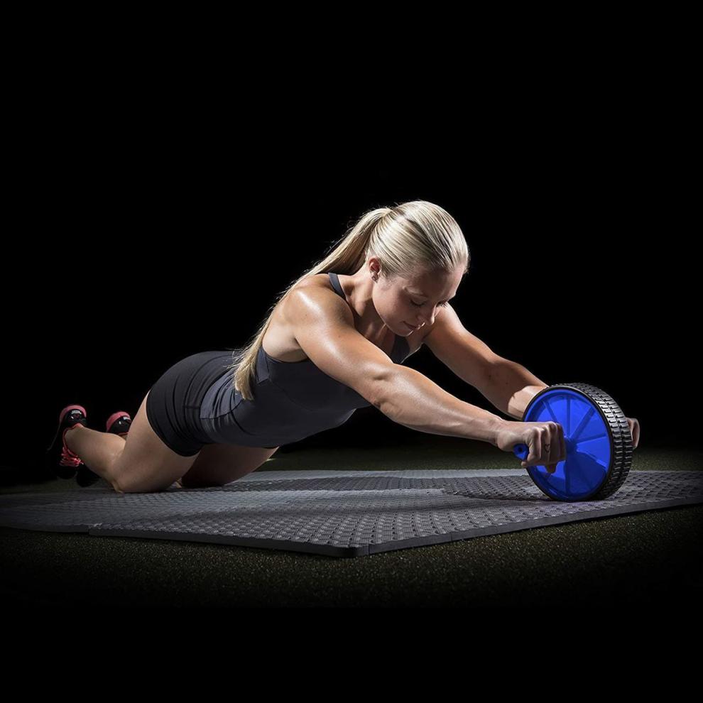 可旋转圆形俯卧撑支架锻炼肌肉胸肌腹肌俯卧撑板健身器材家用 俯卧撑